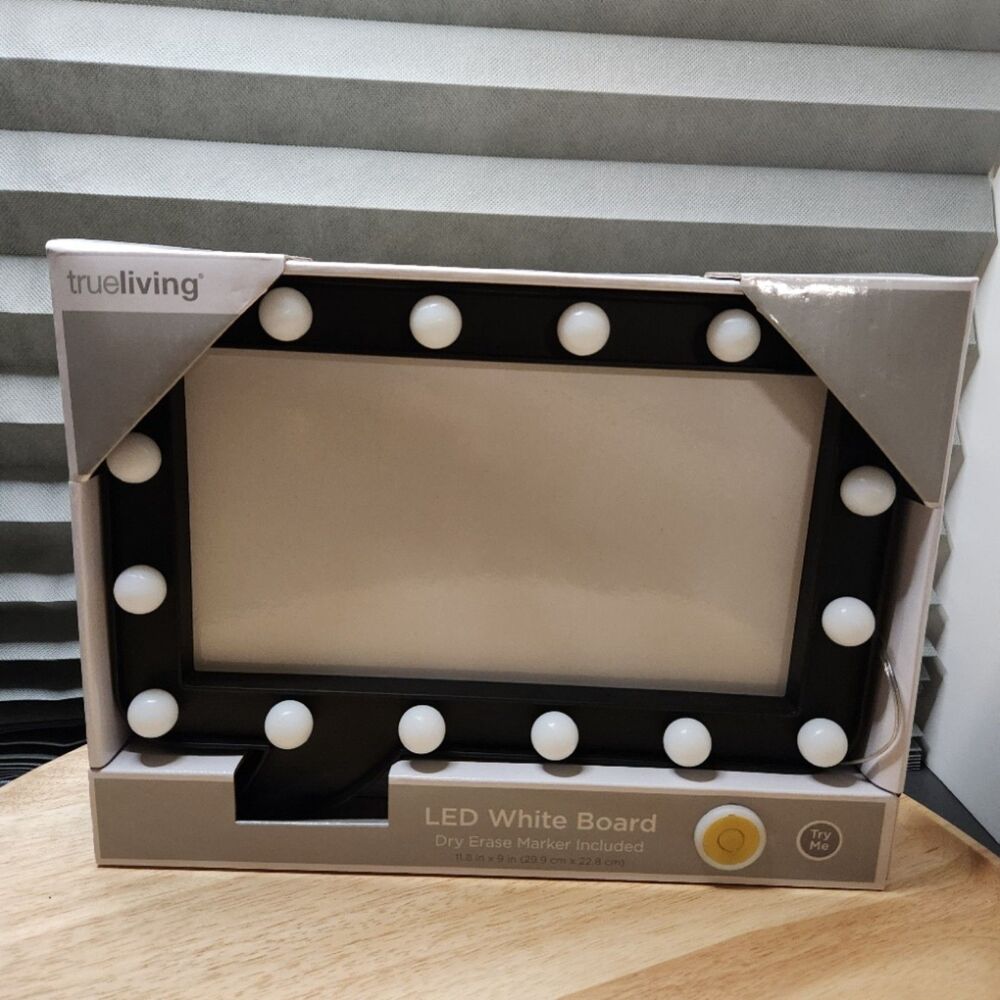 LED white board dry erase